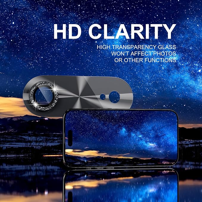 Choiche Compatible for iPhone 17 Air Camera Lens Protector, Bling Camera Cover