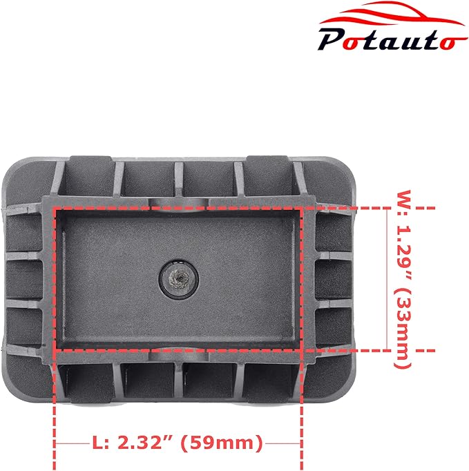 Potauto Upgraded 51717237195 Car Jack Lift Pad Puck Support Compatible with BMW 1 3 5 6 7 X1 M3 M5 M6 Series (Qty 1, 51717237195)