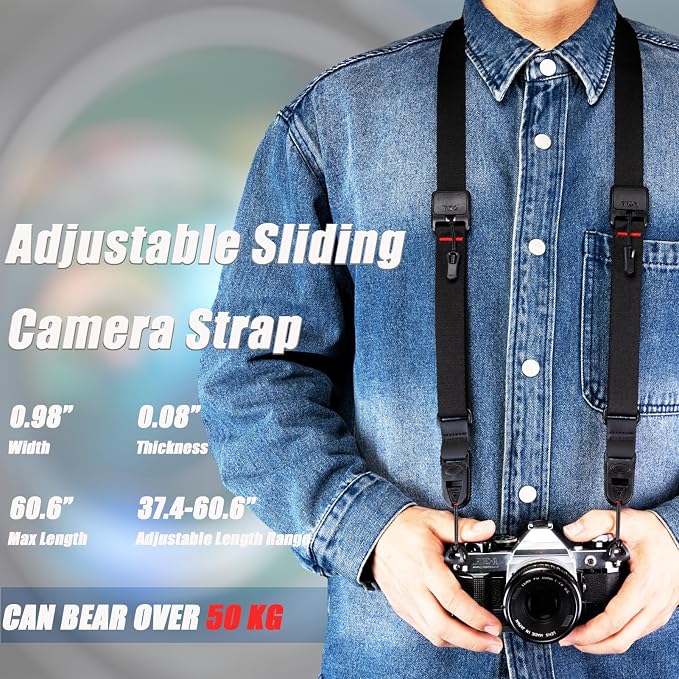 VKO Camera Strap, Quick Release Crossbody Adjust Neck Shoulder Strap