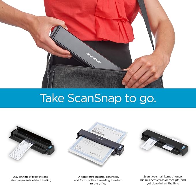 ScanSnap iX100 Wireless Mobile Portable Scanner