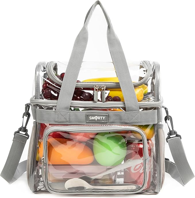 J.CARP Clear Bag Heavy Duty Backpack Durable Transparent See Through Bag