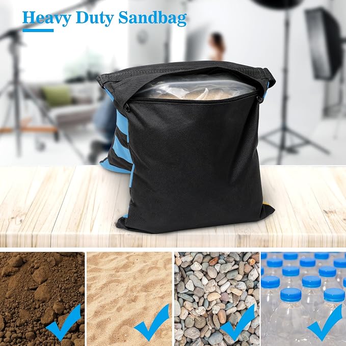 4 Packs Blue Sandbag Weight Bags