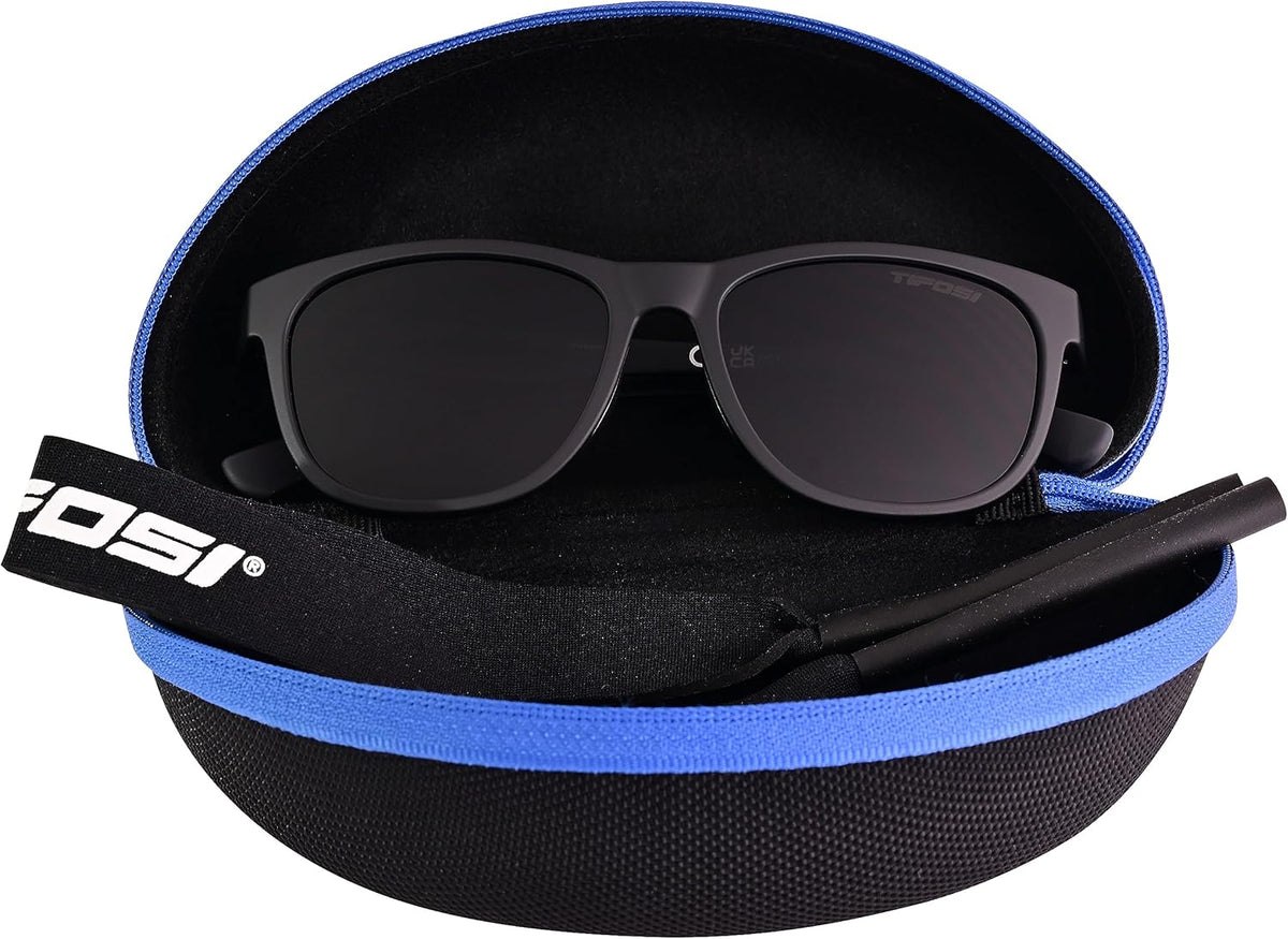Tifosi Optics Swank Sunglasses - Stylish Bundle with Case & Eyewear Straps for Ultimate Protection