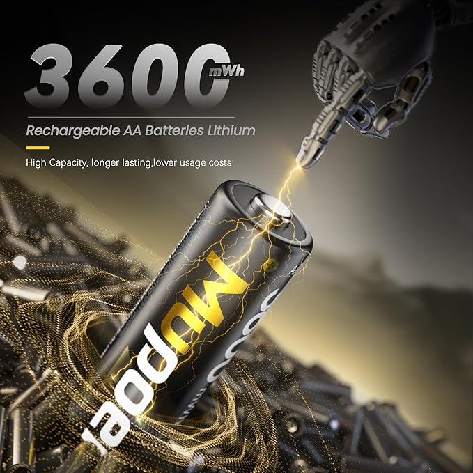 Rechargeable AA Lithium Batteries