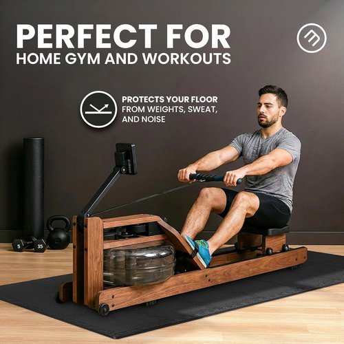 Bemaxx Gym Mats Set - 18 Pcs EVA Interlocking Foam Floor Tiles | 18 Sqft Protective Workout Flooring (12.6"x12.6"x0.4")