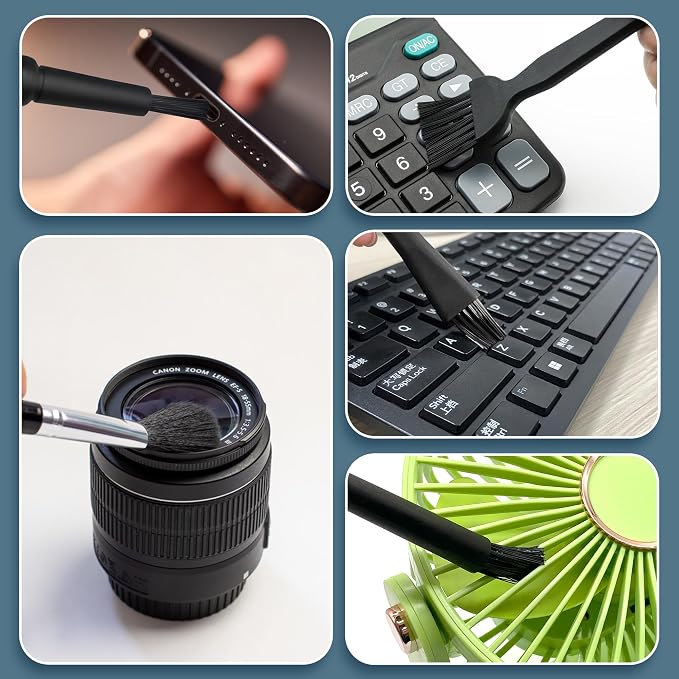5 PCS Mini Keyboard Cleaning Brushes Kit, PP Handle Nylon Anti Static