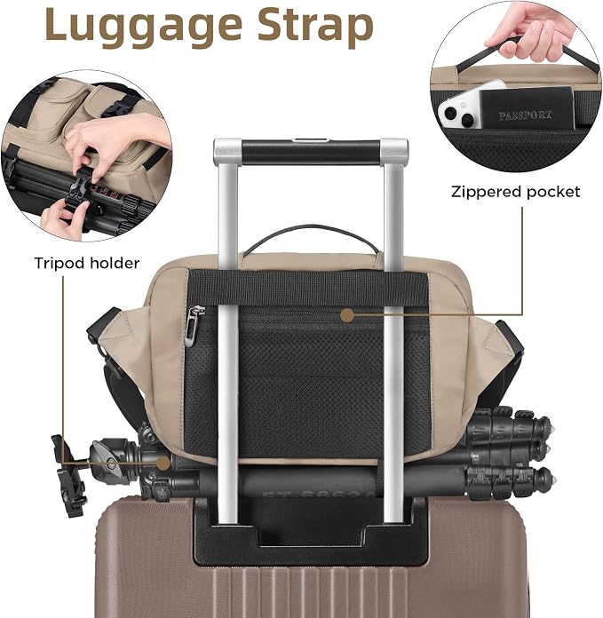 TAAOKA Camera Sling Bag, DSLR Camera Bag