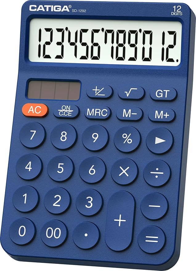 CATIGA 12 Digit Desktop Calculator Basic Desk Calculator