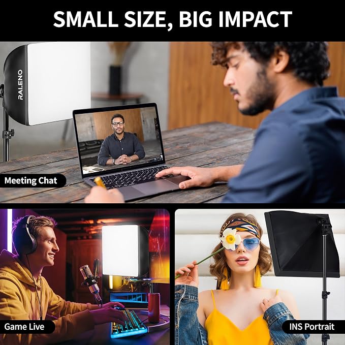 RALENO Softbox Photography Lighting Kit, Continuous Light