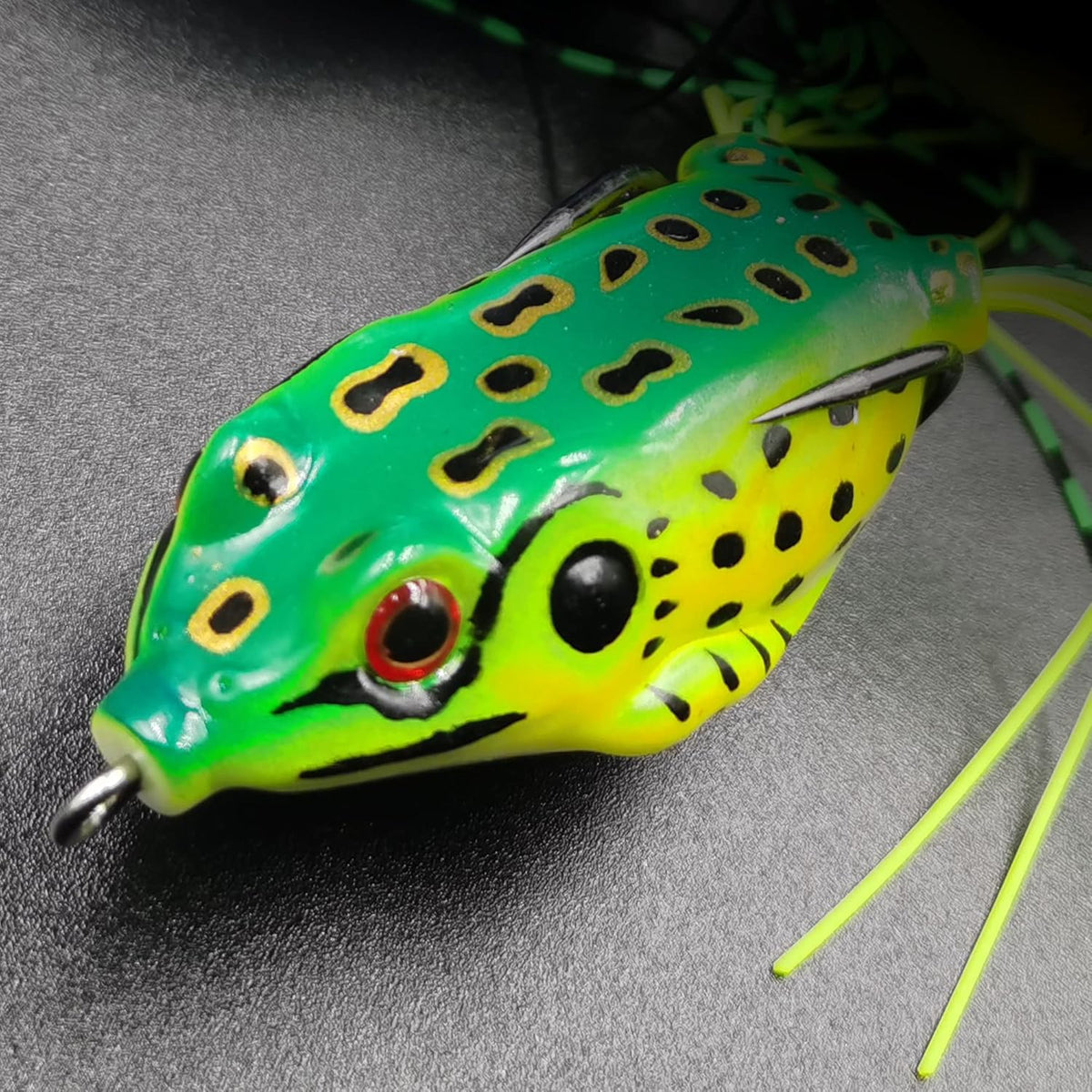 Skiennix Frog Lure Set - 5 Pcs Topwater Fishing Crankbait Soft Bait for Bass & Snakehead | 5.5CM 8G