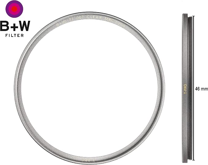 B + W Clear Protection Filter for Camera Lens – Ultra Slim Titan Mount