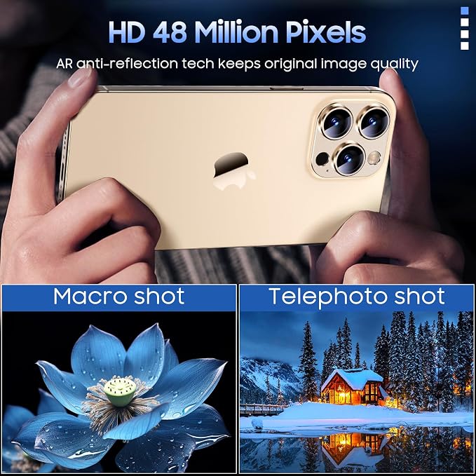 Uyiton Compatible with iPhone 15 Pro/iPhone 15 Pro Max Camera Lens Protector