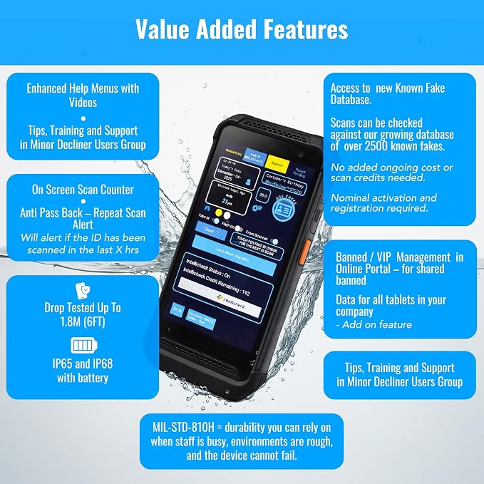 Portable ID & Passport Scanner for Bars, Clubs & Retail | Verifies Age &