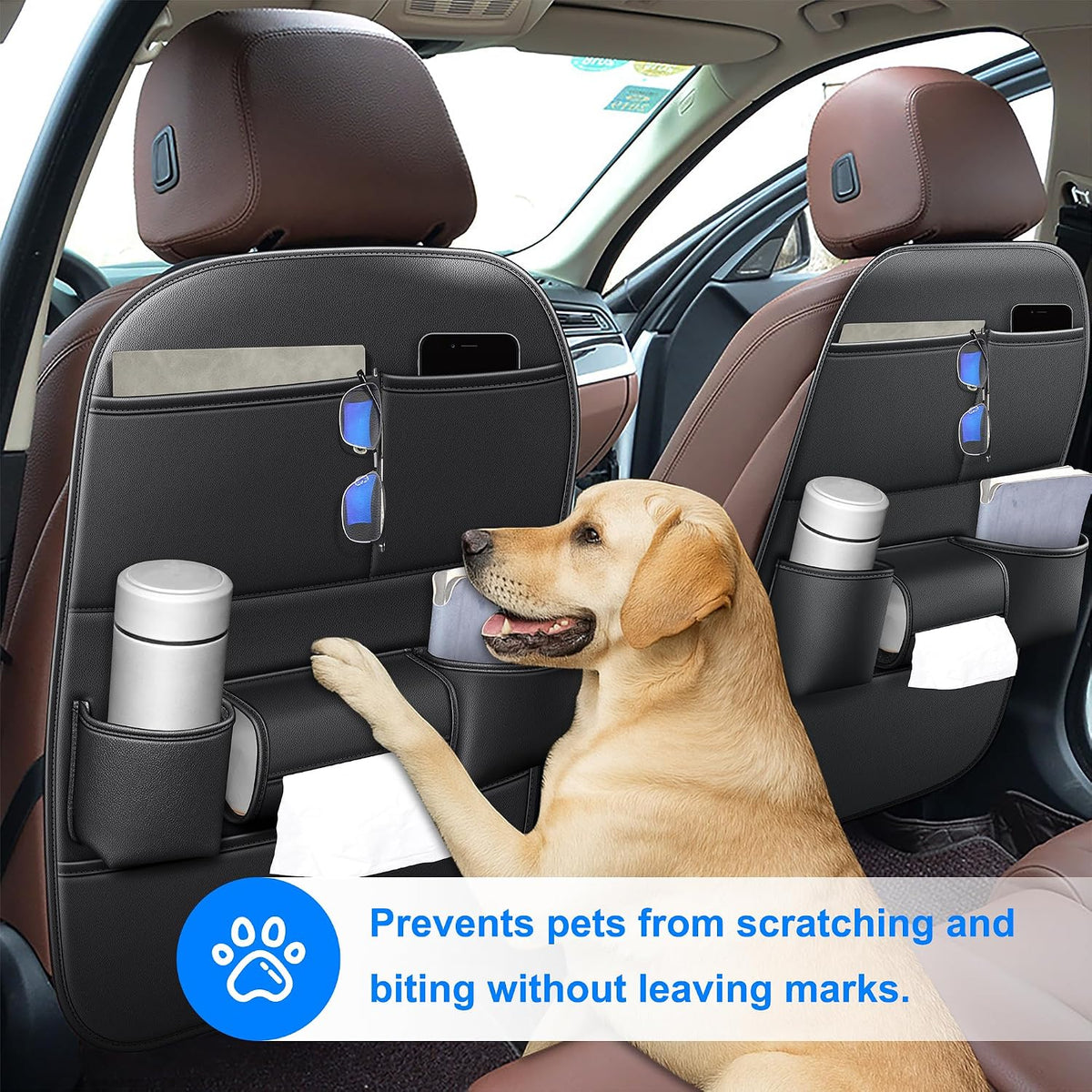 Car Kick Mats Back Seat Protector for Ford Explorer 2 Pack