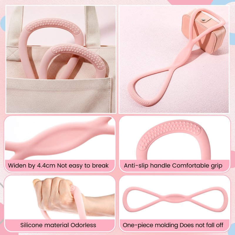 Sotiff Figure 6 Pcs Figure 8 Resistance Bands (15, 25, 40 Lbs) and Elastic Band Loop (15, 25, 35 Lbs) Set, Exercise Bands for Arms, Shoulders, Legs and Hips Stretch Equipment for Women Yoga