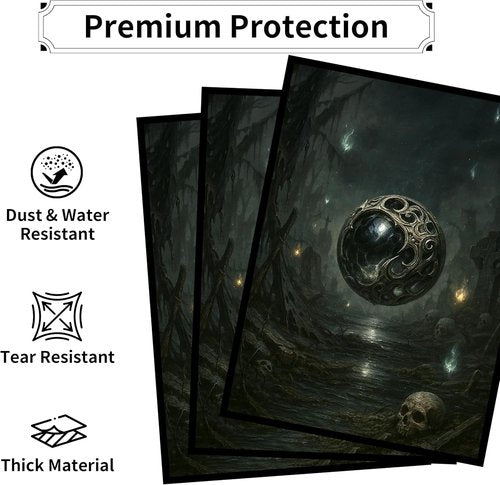 MTG Card Sleeves - Element Series | Ultra Clear Front & Matte Finish Back - 100 Count Standard Size for Magic The Gathering