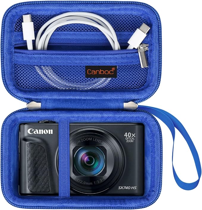 Canboc Carrying Case for Canon PowerShot SX740/ SX730/ SX720/ SX620/ G7X Mark