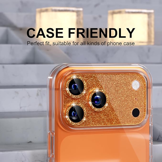 Choiche Compatible for iPhone 17 Pro Camera Lens Protector, Bling Camera Cover