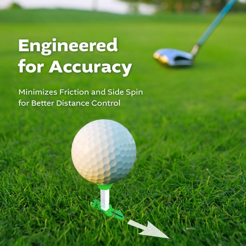 KPRODUCT4U Birdie1 Smart Golf Tees (Long Tees+Short Tees) 1P, 5ea (Green)