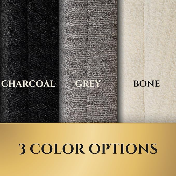 Luxury Boucle Fabric Orthopedic Large Dog Bed with Memory Foam | Breathable Comfort and Washable Dog Couch Bed with Waterproof Liner & Cover | Ideal Pet Beds for Big Dogs - Bone (45"x36x7)