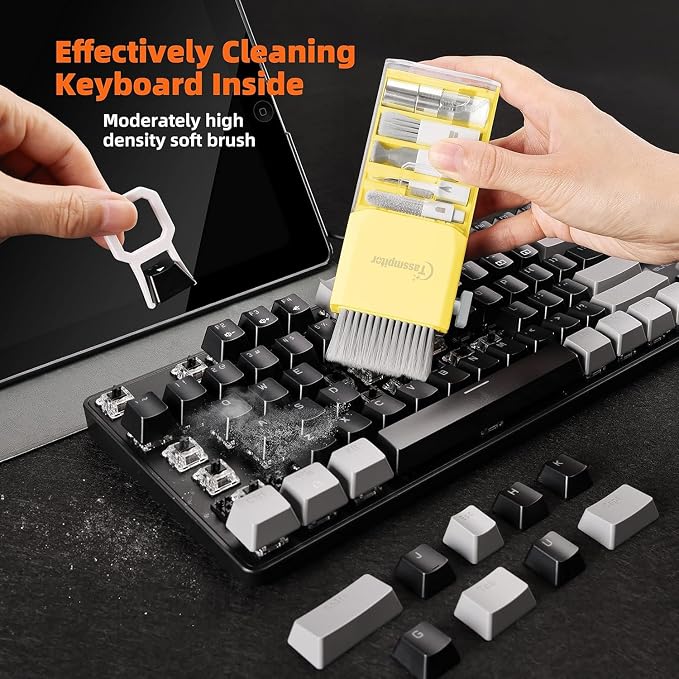 Tassmpitor Laptop Screen Keyboard Cleaner Kit, All in 1 Electronics Cleaning