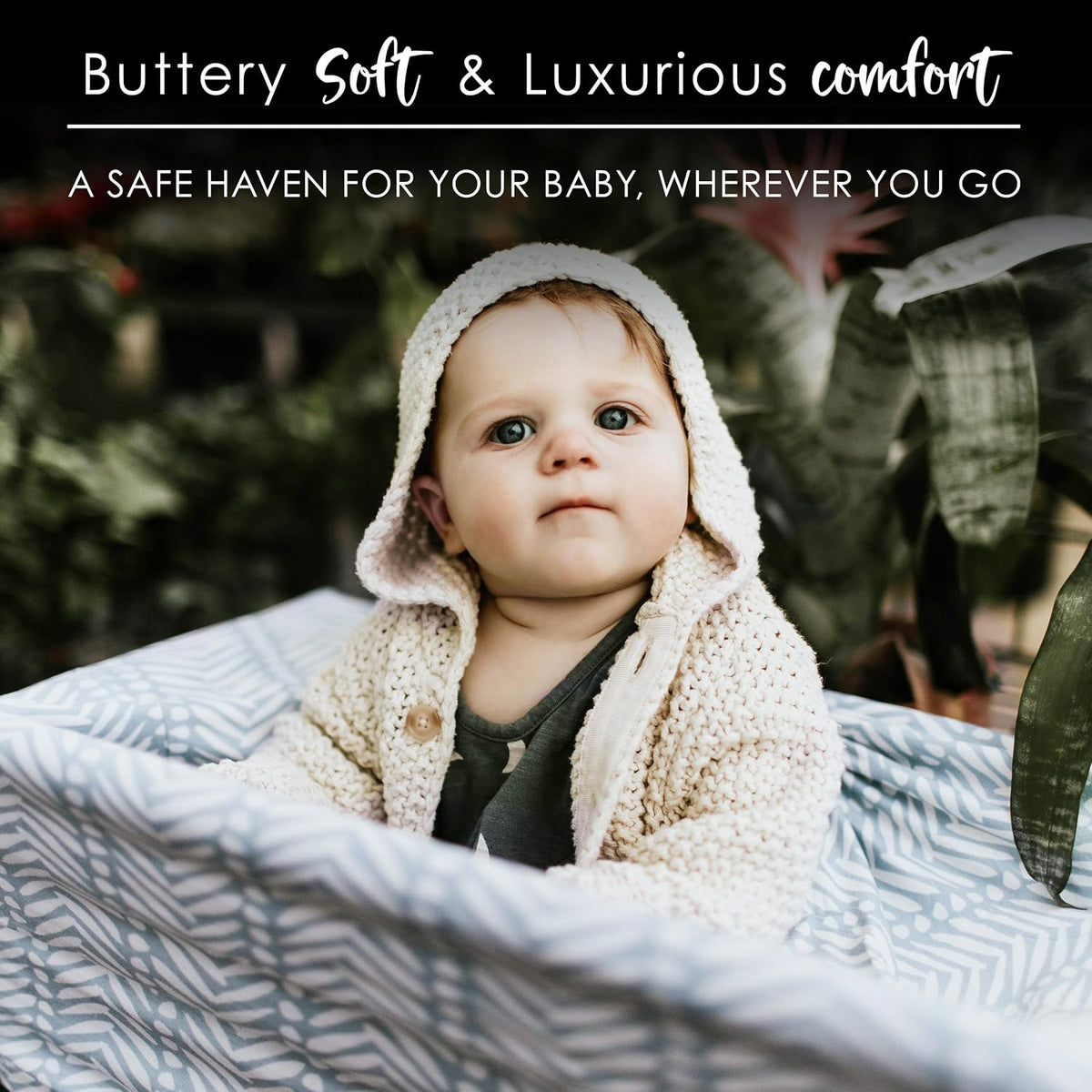 Milk Snob Original 5-in-1 Cover - Added Privacy for Breastfeeding, Baby Car Seat, Carrier, Stroller, High Chair, Shopping Cart, Lounger Canopy - Newborn Essentials, Nursing Top, Soho