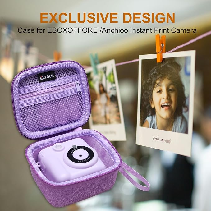 L LTGEM Kids Instant Print Camera Case Compatible