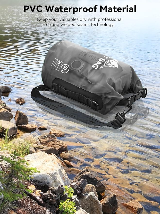 HEETA Dry Bag Waterproof for Women Men, 5L/10L/20L/30L/40L Roll Top Lightweight