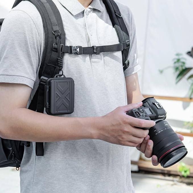 JJC Portable Camera Battery Memory Card Storage Case