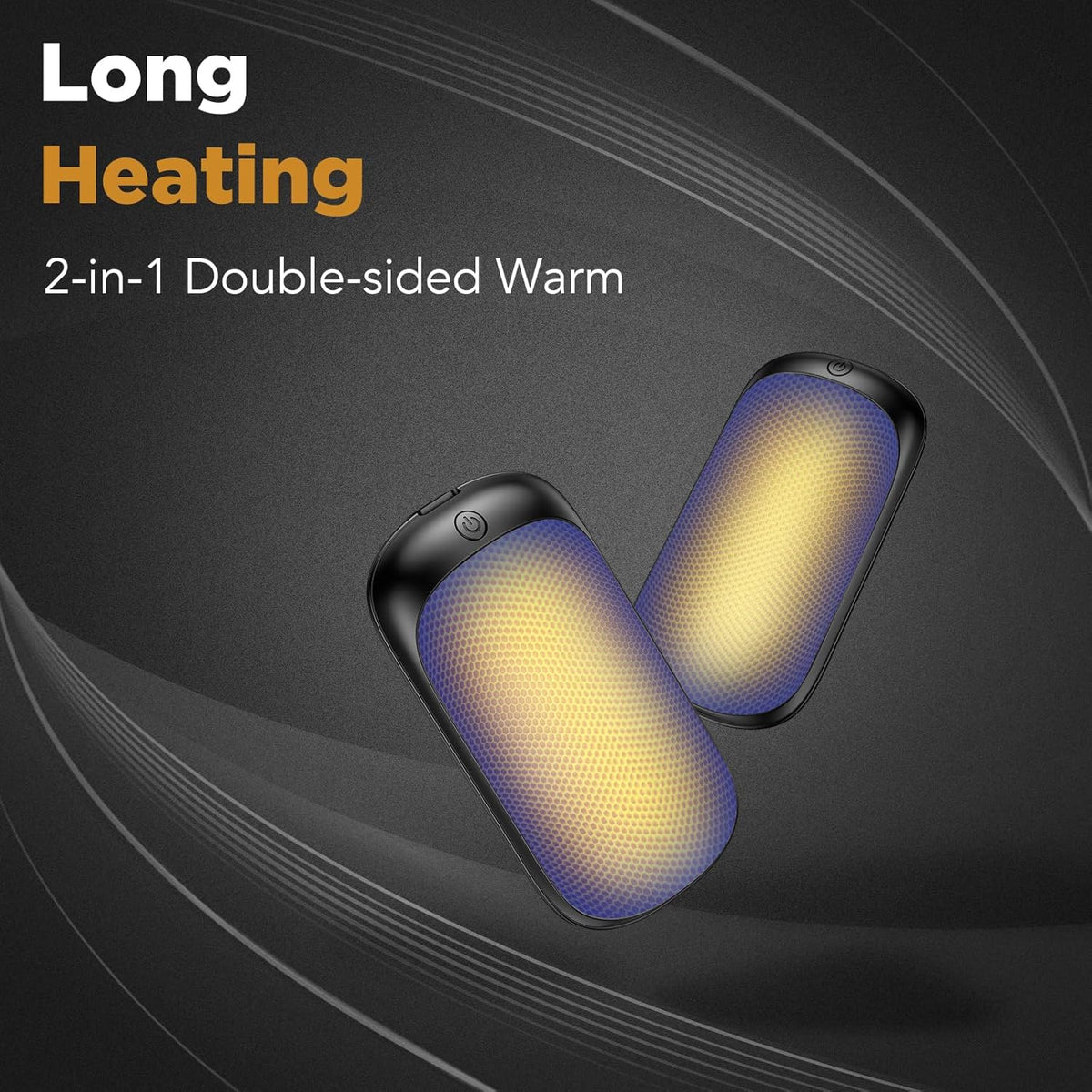Skiennix Rechargeable Hand Warmers - Portable USB 2-in-1 Electric Warmers for Indoor/Outdoor Use | Perfect Gifts for All Ages