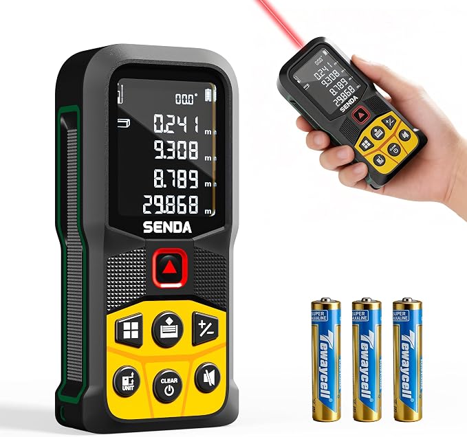 SENDA Laser Measure, 197Ft Digital Laser Measurement Tool