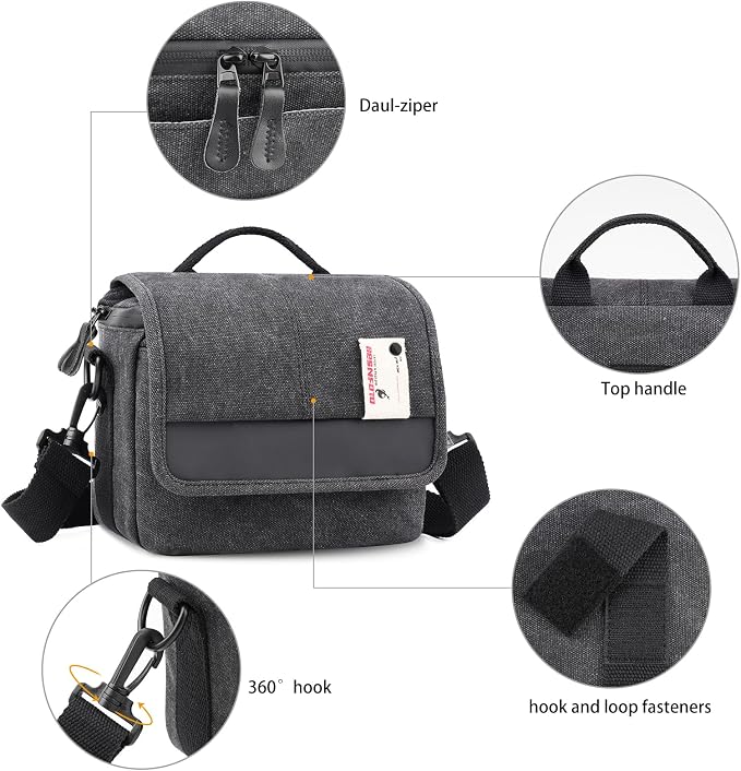 Besnfoto Camera Bag Purse Small Messenger Shoulder Bag
