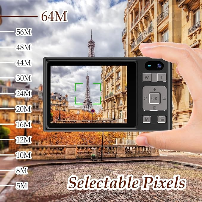 Forc Digital Camera, 4K Camara de Fotos