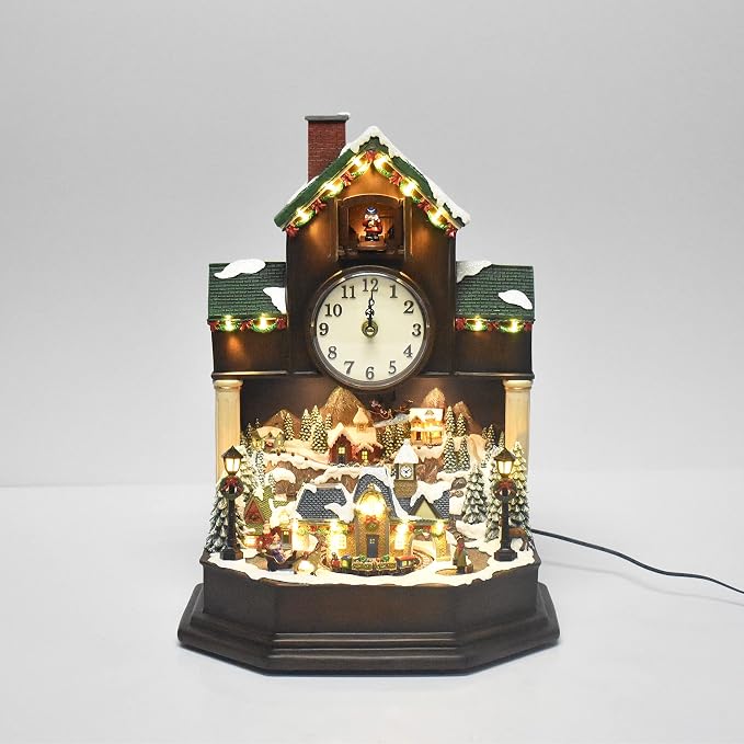 MOMENTS IN TIME 17.1” Christmas Cuckoo Clock