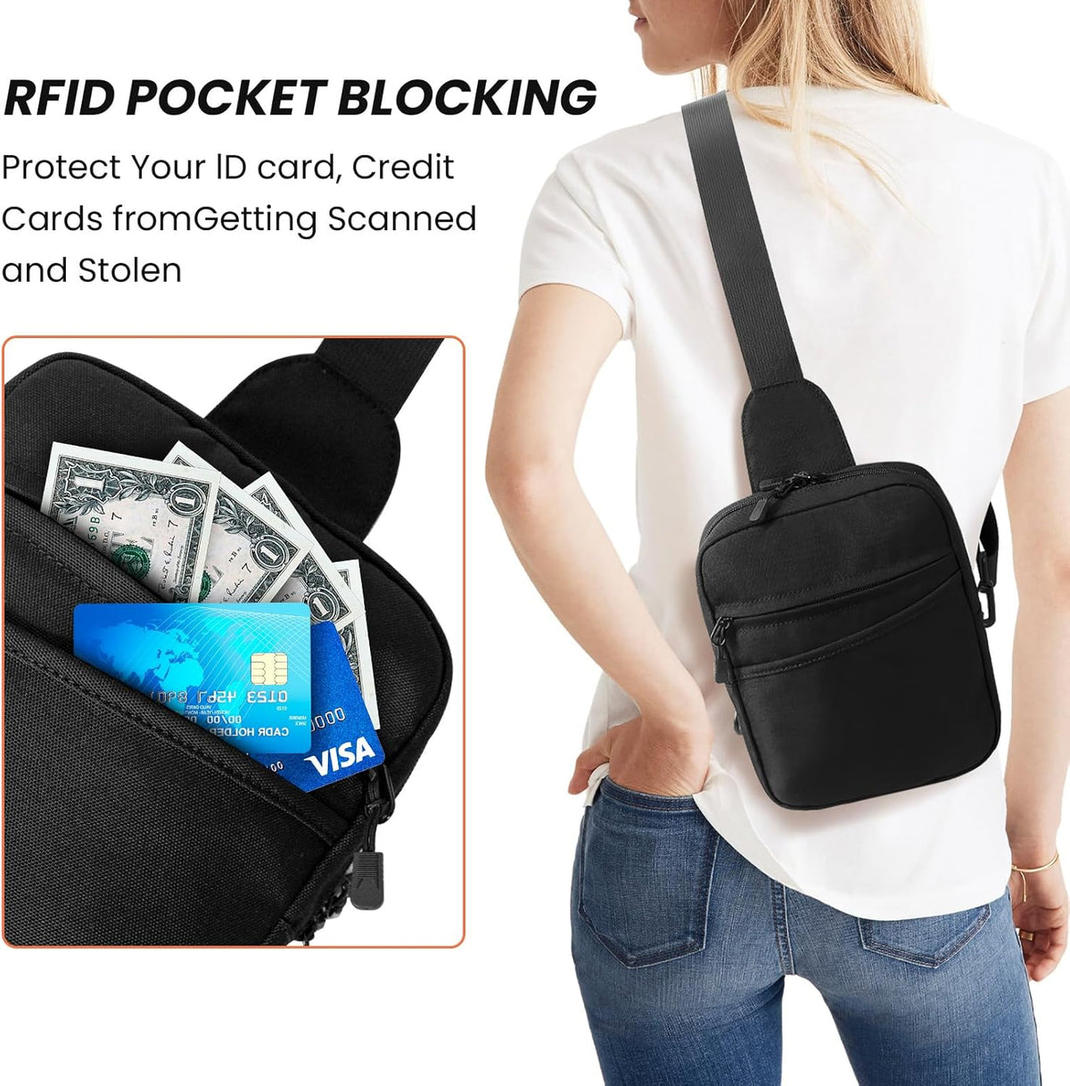 Skiennix Concealed Carry Sling Gun Bag - Waterproof Crossbody Pistol Case for Women | EDC Shoulder Pouch