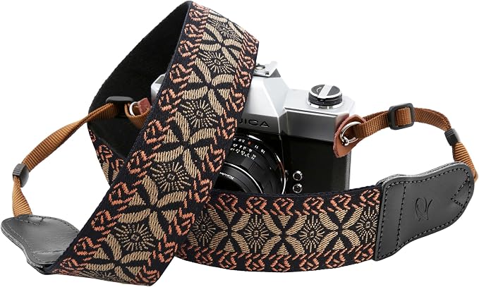 Padwa Lifestyle Mystic Grey Embroidered Camera Strap