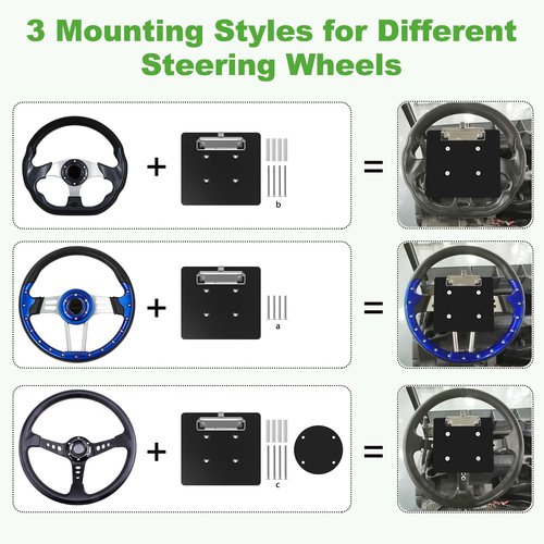 10L0L Golf Cart Scorecard Holder with Pencil Holder Universal for Yamaha EZGO Club Car with 5-6 Holes Golf Cart Steering Wheel,Easy to Install & Record