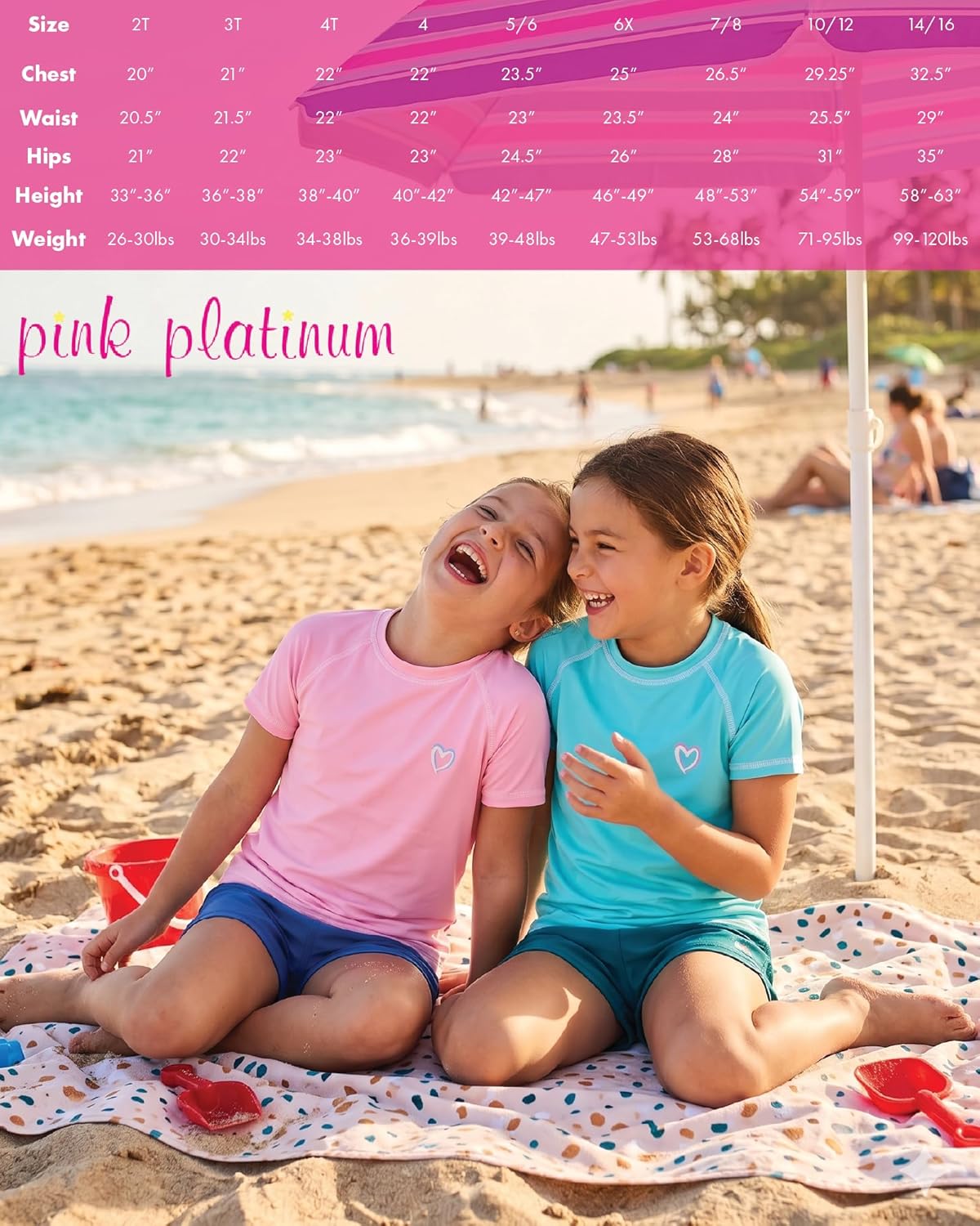 Pink Platinum Girls Swim Cover-Up - Soft Cotton Hooded Ruffled Bathrobe Dress in Terry Cloth