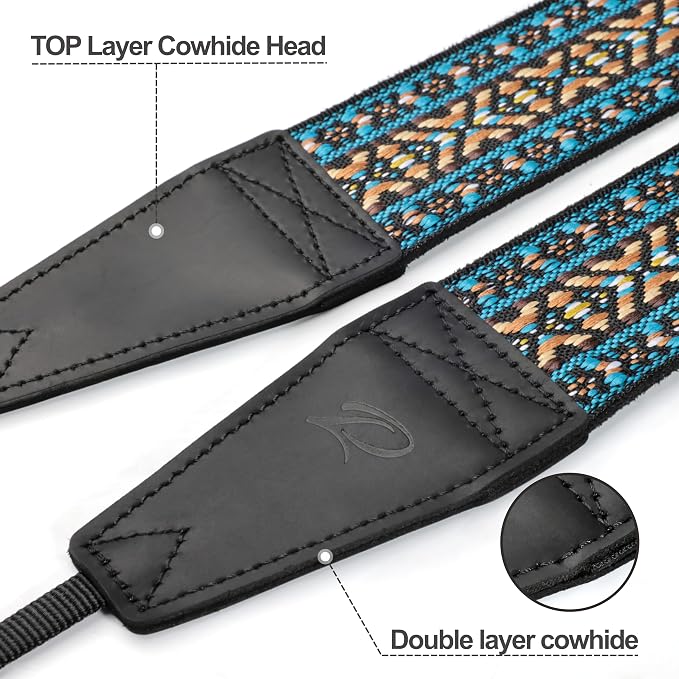 Padwa Lifestyle Boho Blue Camera Strap