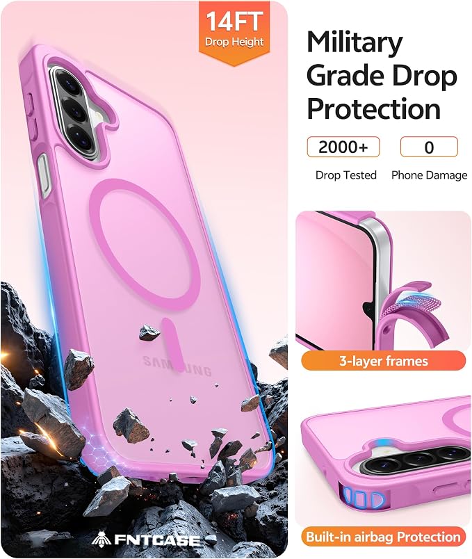 FNTCASE for Galaxy A17/A16 5G Phone Case: for Samsung A17 Cases Matte