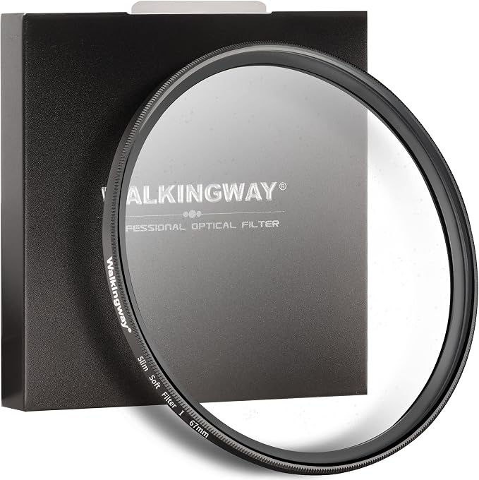 Walking Way 67MM White Pro Mist Diffusion Lens Filter, Dreamy Fog & Soft Glow