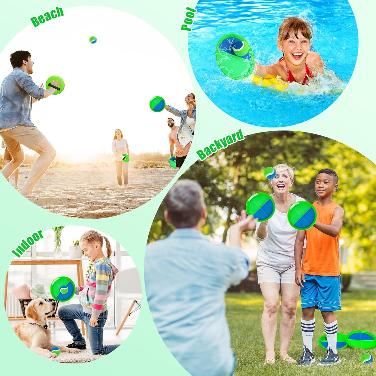 Toss and Catch Ball Game | Perfect Outdoor Toy for Kids Ages 4-8 - Ideal for Beach, Pool & Yard Fun