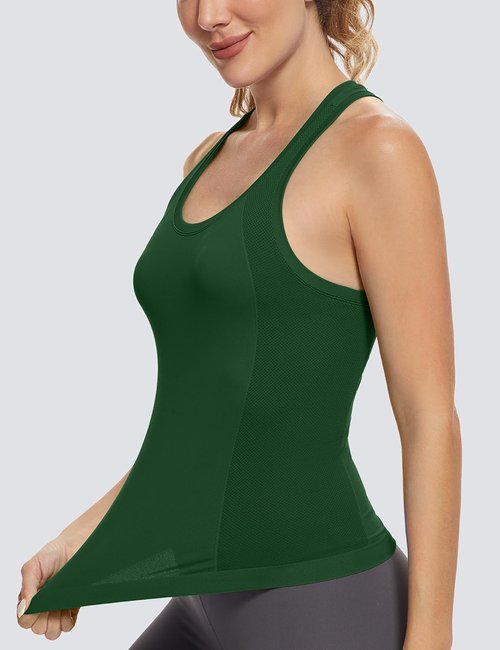 MathCat Racerback Workout Tank Tops for Women - Seamless Muscle Design | Sizes XS-L
