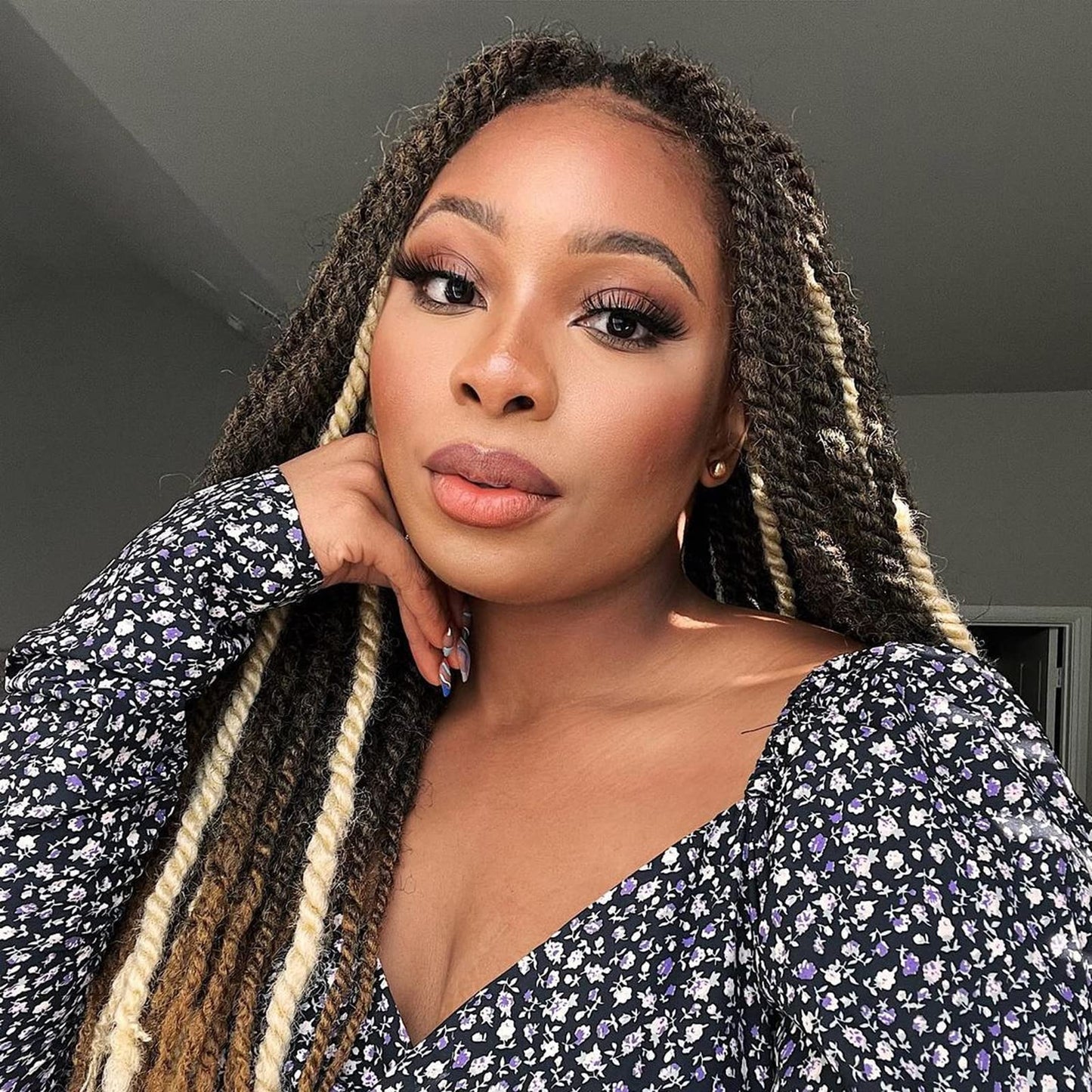 Toyotress Marley Twist Braiding Hair - 18 Inch 6 Packs 613 Marley Hair For Faux Locs, Marley Twist Crochet Hair Afro Kinky Curly