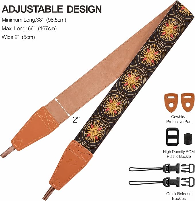 Padwa Lifestyle Yellow Sun God Camera Strap
