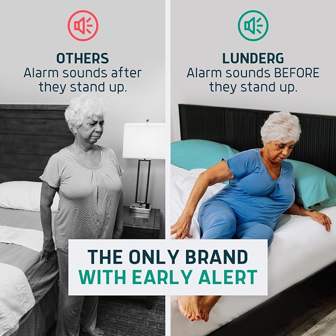 Lunderg Wireless Early Alert Bed & Chair Alarm Set