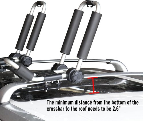 **Kayak Roof Rack - 2-in-1 Aluminum Folding J Bar Carrier for SUVs & Trucks | Includes 8 Ratchet Ties & 4 Anchor Straps**