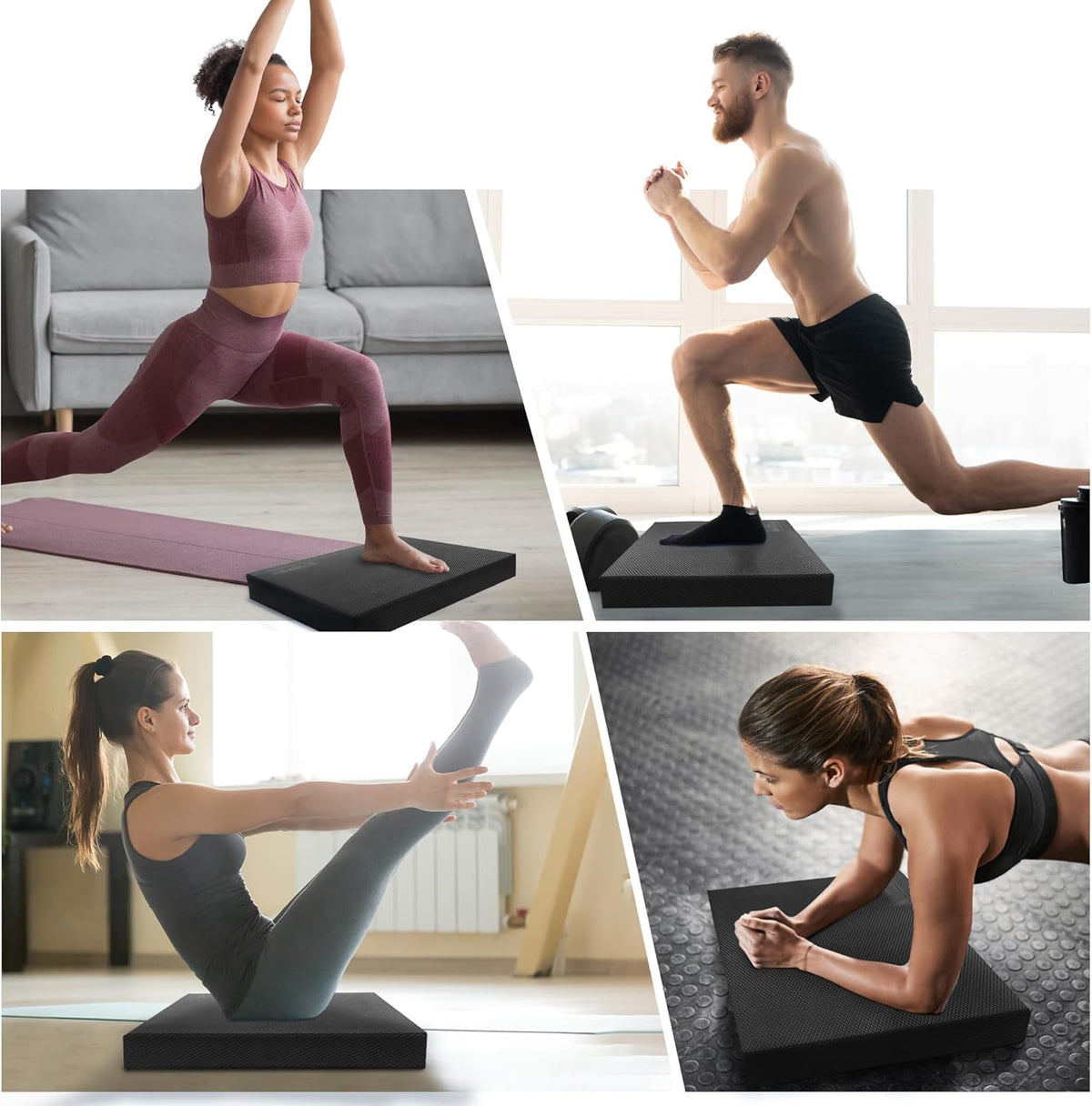 Skiennix Professional Foam Balance Pad - Large Stability Board for Physical Therapy & Rehabilitation