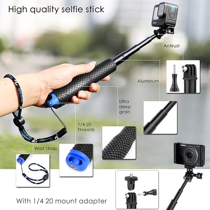 7''-23'' Extendable Selfie Stick
