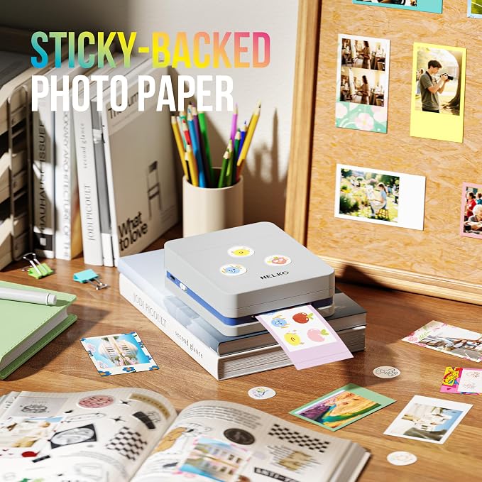 Nelko PP01 Instant Smartphone Photo Printer, Portable Mini Color Wireless